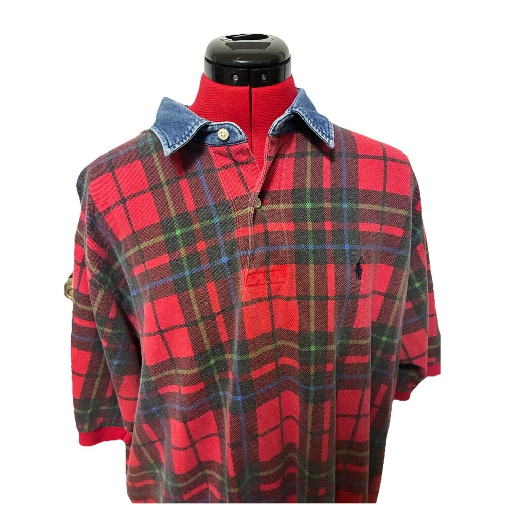 Polo Ralph Lauren Men’s Vintage 90s Plaid Shirt Size XL - Picture 3 of 8